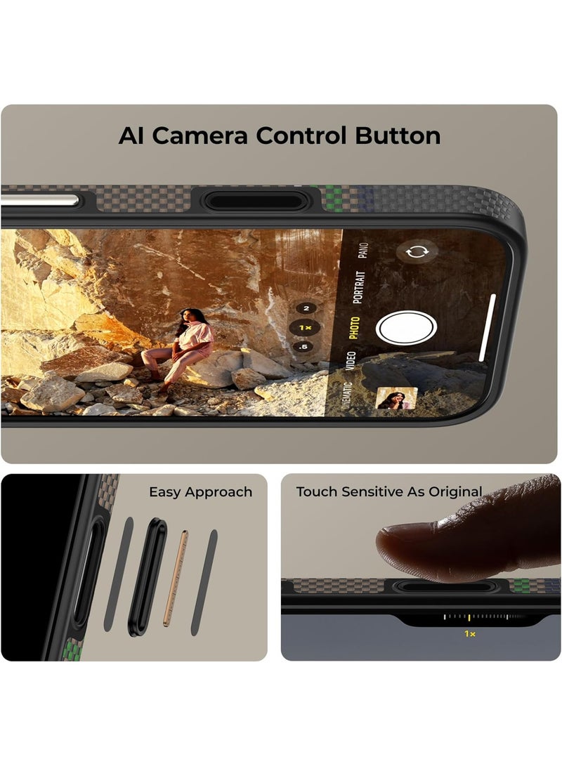 بينكس جراب Benks Prestige Armorpro لهاتف iPhone 17 Pro Max مزود بزر تحكم بالكاميرا، متوافق مع Magsafe، جراب حماية كامل للجسم مصنوع من ألياف الأراميد Dupont Kevlar 1000D - Image 4